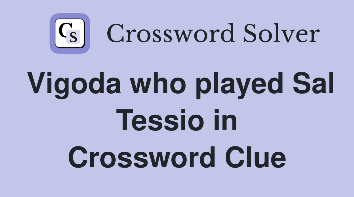 Vigoda who played Sal Tessio in The Godfather Crossword Clue